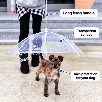 Dog Umbrella with Leash